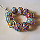 Бусины лэмпворк "Terra incognita". Бусины. Natalia Korolyuk lampwork beads. Ярмарка Мастеров.  Фото №5
