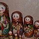 "Русская красота " 10 мест. Матрешки. Марина (marinarotar). Интернет-магазин Ярмарка Мастеров.  Фото №2