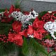 Заказать Композиция "Рождественская" из живой хвои с декором. DARK FLORIST Флористика Декор ЦВЕТЫ. Ярмарка Мастеров. . Новогодние композиции Фото №3