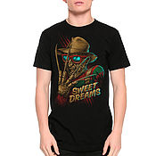 Мужская одежда handmade. Livemaster - original item Freddy Krueger Print T-shirt