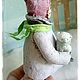 Ватная ёлочная игрушка Алиса. Елочные игрушки. Ватные игрушки Ольги Лад. Ярмарка Мастеров.  Фото №4