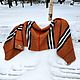 Заказать Шарф-палантин ручной работы в стиле Burberry из кидмохера,  180х56. НеСкучные носки. Ярмарка Мастеров. . Шарфы Фото №3
