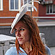 Exclusive Catherine hat with feathers. Color milk. Hats1. Exclusive HATS. LANA ANISIMOVA.. My Livemaster. Фото №6