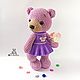 Soft toy Bear plush Bear knitted plush toy. Stuffed Toys. vyazunchiki-lz (vyazunchiki-lz). My Livemaster. Фото №4