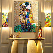Картины и панно handmade. Livemaster - original item Painting Gustav Klimt The Kiss. Handmade.