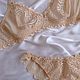Комплект нижнего белья бежевый. Лиф без кости. Комплекты белья. Natali Lingerie / Нижнее бельё ручной работы!. Ярмарка Мастеров.  Фото №7
