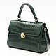 Сумка женская из кожи крокодила IMA0824VG4. Классическая сумка. CrocShop товары из экзотической кожи. Ярмарка Мастеров.  Фото №7
