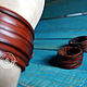 Bracelet braided: Leather bracelet handmade 'Fish'. Braided bracelet. VOLGA-VOLGA. My Livemaster. Фото №4