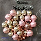 Материалы для творчества handmade. Livemaster - original item 20g Czech beads Mix 131 Pink round 10 Preciosa glass beads. Handmade.