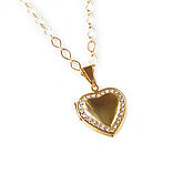 Украшения handmade. Livemaster - original item Heart pendant, Heart pendant, Gold locket pendant. Handmade.