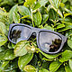 «Saturn Brown G» деревянные солнцезащитные очки. Очки. Уникальные аксессуары Timbersun. Интернет-магазин Ярмарка Мастеров.  Фото №2