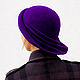 Hat Cloche 'violet'. Hats1. adis. My Livemaster. Фото №5