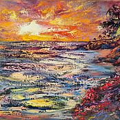 Картины и панно handmade. Livemaster - original item The picture sea sunset beach 