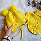 Заказать  Вязаный комплект шапка и манишка. Елена Вербицкая (Verbena-knits). Ярмарка Мастеров. . Комплект из шапки и шарфа Фото №3