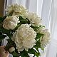 Букет пионов из холодного фарфора. Букеты. Любовь Кульманова ~Цветы ~. Ярмарка Мастеров.  Фото №5