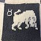 Order Personalized Souvenirs: Knitted blanket-blanket 'signs of the zodiac». Petelka. Livemaster. . Name souvenirs Фото №3