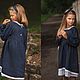 Order Linen dress for girl Alice dark blue. molinialife. Livemaster. . Childrens Dress Фото №3