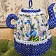 Оригинальная грелка в форме чайника " Ромашки", Кухонные наборы, Арзамас,  Фото №1