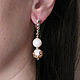 Opal earrings, Pink opal earrings, large long earrings. Earrings. Irina Moro. Online shopping on My Livemaster.  Фото №2
