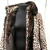Одежда handmade. Livemaster - original item coat: Quilted coat from an old Leopard fur coat. Handmade.