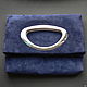 Bag pack - 'Blue suede' (flush handle, clutch). Clutches. Inessa Tche. My Livemaster. Фото №4