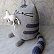 Кот Пушин (Pusheen) с подружкой мышкой. Мягкие игрушки. Elena-igrush. Ярмарка Мастеров.  Фото №4