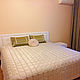 Order Beige blanket machine stitch on a double bed. Designer-Mart (designer-mart). Livemaster. . Blankets Фото №3