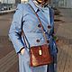  Leather handbag women's black Leila Mod. S42t-711. Crossbody bag. Natalia Kalinovskaya. My Livemaster. Фото №6
