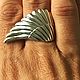 Кольцо из серебра "Крылья". Кольца. Newstylejewelry. Интернет-магазин Ярмарка Мастеров.  Фото №2