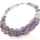 Lavender brook necklace made of lavender amethyst, beads. Necklace. Dorida's Gems (Dorida-s-gems). My Livemaster. Фото №6
