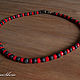 Lava and Coral Choker