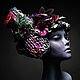 Order Copy of Unique handmade fantasy feather and flowers headdress. Evgeny Freeone. Livemaster. . Carnival Hats Фото №3