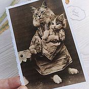 Открытки handmade. Livemaster - original item Cat1 Postcard. Handmade.