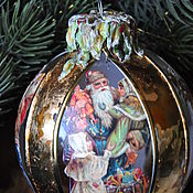 Сувениры и подарки handmade. Livemaster - original item Christmas ball,Victorian Santas. Handmade.
