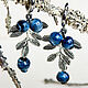 Earrings 'Blueberry', Earrings, St. Petersburg,  Фото №1