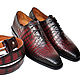 Oxfords and belt, genuine crocodile leather, gift set!. Oxfords. SHOES&BAGS. Online shopping on My Livemaster.  Фото №2
