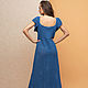 Summer sundress blue. Dresses. SHAPAR - knitting clothes. My Livemaster. Фото №4