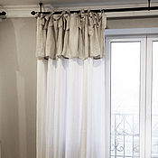 Для дома и интерьера handmade. Livemaster - original item Linen curtains with bow ties. Handmade.