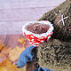 Autumn tea party elk. Stuffed Toys. Fluffy Heart (fluffyheart). Online shopping on My Livemaster.  Фото №2
