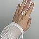 Заказать Кольцо с жемчугом и цепочками. Kuznetsova Jewels • Украшения ручной работы. Ярмарка Мастеров. . Кольца Фото №3
