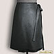 A-line skirt 'Merlia' from natural. leather/suede (any color), Skirts, Podolsk,  Фото №1