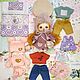 Play doll,interior, textile, play doll with clothes, Dolls, Neftekamsk,  Фото №1