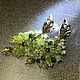 Chrysolite earrings with Swarovski crystals. Earrings. martynko (designvsego). Online shopping on My Livemaster.  Фото №2