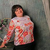 Джинсовый костюм Лилии в цвету