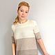 Заказать Платье вязаное Чашечка кофе. Татьяна Knitting Patterns ( tussyL). Ярмарка Мастеров. . Платья Фото №3