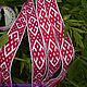 Girdle Femininity white-red, Belts and ribbons, Chrysostom,  Фото №1