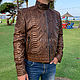 Brown Python skin jacket. Mens outerwear. exotiqpython. My Livemaster. Фото №6