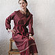 Linen dress with lace 'Cherry day'. Dresses. Julia Linen tale. Online shopping on My Livemaster.  Фото №2