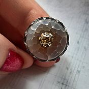 Кольцо из серебра с рубином "Родом из СССР"