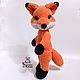 Soft toy Fox Toby plush crocheted Fox. Stuffed Toys. Lyubov Zemskova (vyazunchiki-lz). My Livemaster. Фото №4